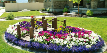 Прекрасные клумбы и изысканные цветники на даче