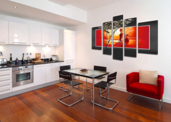 Правила размещения модульных картин в интерьере