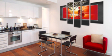 Правила размещения модульных картин в интерьере