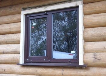 Установка пластикового окна в доме из бруса: особенности монтажа