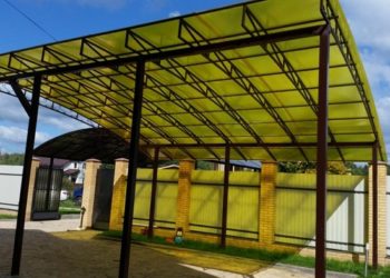 Особенности монтажа каркаса из профильной трубы для последующей установки навеса