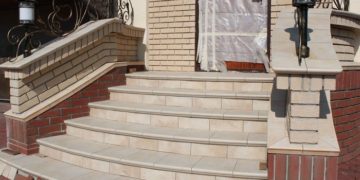 Бетонные ступени с клинкерной облицовкой: достоинства покрытия