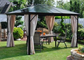 Каким должен быть шатер для дачи: особенности и характеристики