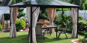 Каким должен быть шатер для дачи: особенности и характеристики
