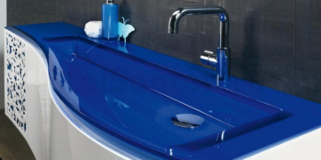 Цветные раковины для ванной комнаты и их установка