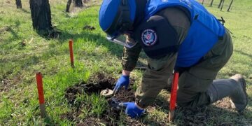 Поиск и разминирование взрывоопасных предметов (ВОП)