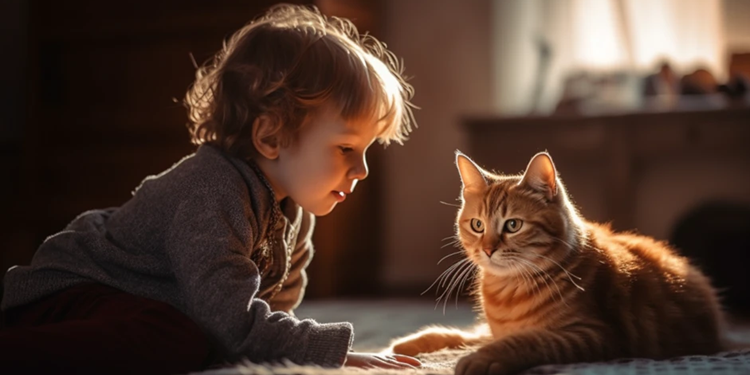 Коти і діти: як подружити пухнастого улюбленця з найменшими членами родини