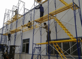 Понятие о рамных строительных лесах и их преимущества