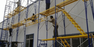 Понятие о рамных строительных лесах и их преимущества