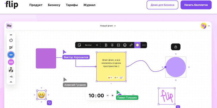 Платформа совместной работы Flip и ее особенности