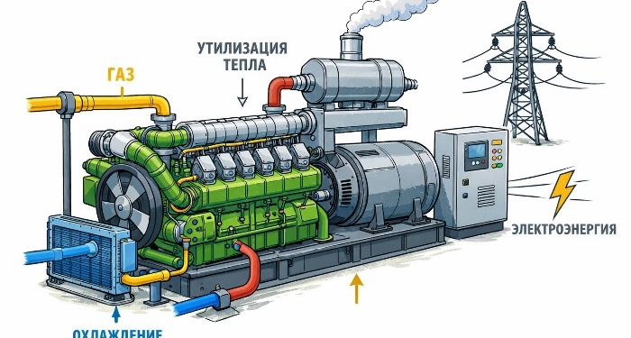 Газопоршневые электростанции: как устроены и как выполняется установка